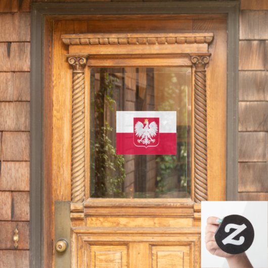 Polen Raambord, Embleem, Koppeling, Poolse Vlag Raamsticker (Huis Deur)