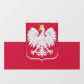 Polen Raambord, Embleem, Koppeling, Poolse Vlag Raamsticker (Vel)