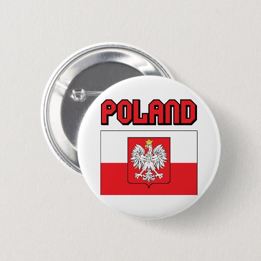 Polen Ronde Button 5,7 Cm (Voorkant /achterkant)