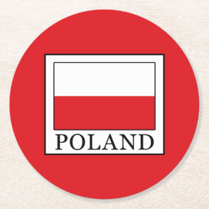Polen Ronde Kartonnen Onderzetter