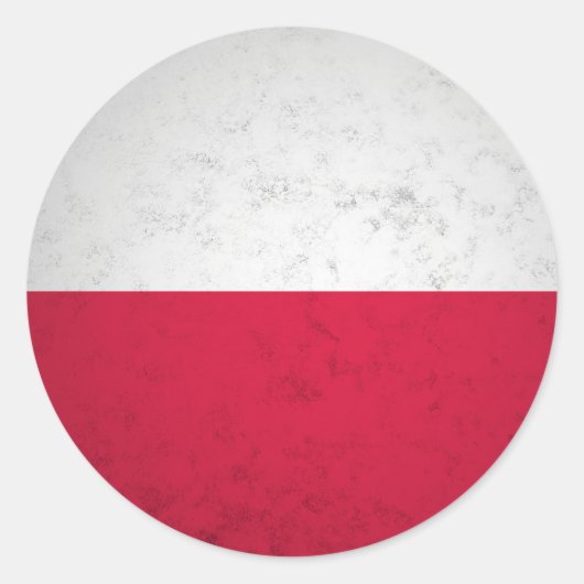 Polen Ronde Sticker (Voorkant)