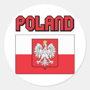 Polen Ronde Sticker