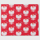 Polen Rood inpakpapier, Poolse adelaar, vlag Cadeaupapier (Vlak)