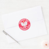 Polen Round Emblem Ronde Sticker (Envelop)