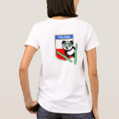 Polen Ski-springende Panda T-shirt (Achterkant)
