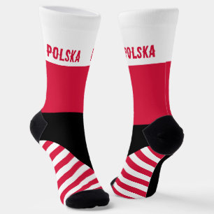 Polen Sokken, Poolse vlag kleuren / sport Sokken