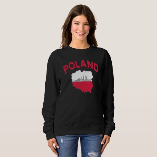 Polen souvenir sweatshirt, trui (Voorkant volledig)