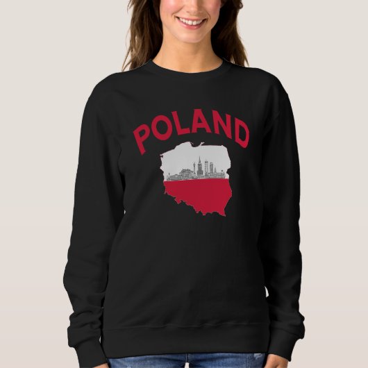 Polen souvenir sweatshirt, trui (Voorkant)