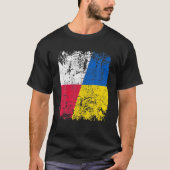 Polen staat met Oekraïne in Polen onder de vlag vi T-shirt (Voorkant)
