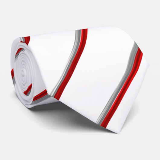 Polen strepen vlag stropdas (Opgerold)