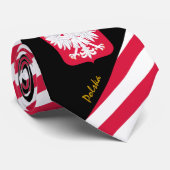 Polen Stripes Stropdas, mode Poolse vlag Stropdas (Opgerold)