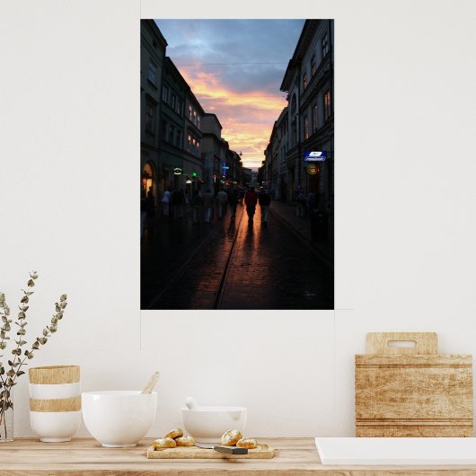 Polen Sunset Poster (Keuken)