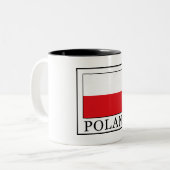 Polen Tweekleurige Koffiemok (Voorkant links)