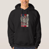 Polen Verenigde Staten Polski Polska Amerikaans Po Hoodie (Voorkant)