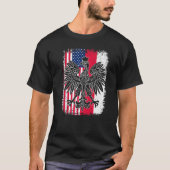 Polen Verenigde Staten Polski Polska Amerikaans Po T-shirt (Voorkant)