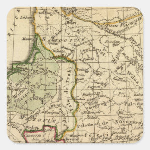 Polen Vierkante Sticker