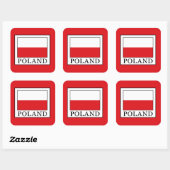 Polen Vierkante Sticker (Vel)