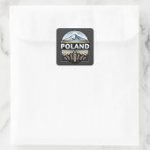 Polen Vierkante Sticker (Tas)
