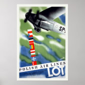 Polen Vintage Travel Poster (Voorkant)