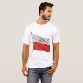Polen vlag actieve T-shirt vrouwen (Voorkant volledig)