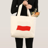 Polen Vlag Boodschappentas Grote Tote Bag (Voorkant (product))