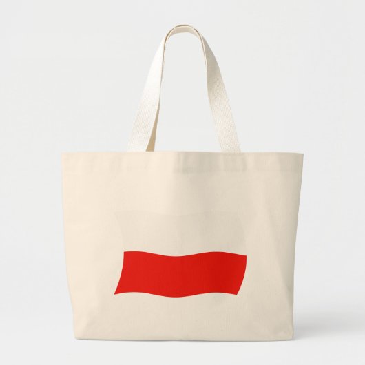 Polen Vlag Boodschappentas Grote Tote Bag (Voorkant)