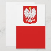 polen vlag briefpapier (Voorkant / Achterkant)