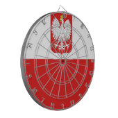 polen vlag dartbord (Voorkant Links)
