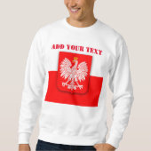 Polen Vlag Football Soccer Pools Polska Trui (Voorkant)