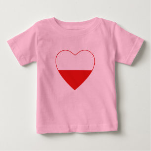 Polen Vlag Hart T-shirt