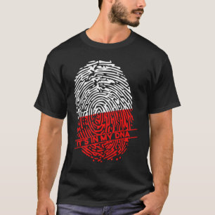 Polen vlag in mijn DNA-Pools T-shirt