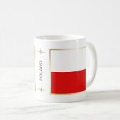 Polen Vlag + Kaart Mok (Voorkant rechts)