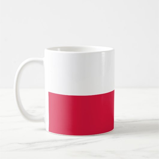 Polen Vlag Keramische Koffie Mok (Links)