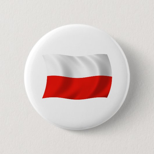 Polen Vlag Knop Ronde Button 5,7 Cm (Voorkant)