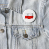 Polen Vlag Knop Ronde Button 5,7 Cm (In situ)
