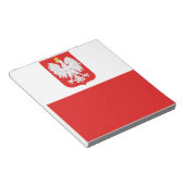 polen vlag notitieblok (Schuin)