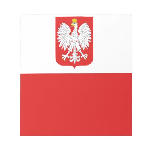polen vlag notitieblok (Voorkant)