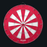 Polen Vlag Patriot's Bullseye Dartbord<br><div class="desc">Polen Vlag Patriot's Bullseye Dart Board. Richt je op stijl! Dit opvallende dartbord, uitgedost in de kleuren van de Poolse vlag met een kleine weergave van de nationale vlag die heel subtiel in het midden is geïntegreerd, is meer dan alleen een spel - het is een statement. Of je nu...</div>