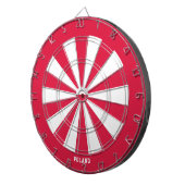 Polen Vlag Patriot's Bullseye Dartbord (Voorkant Rechts)