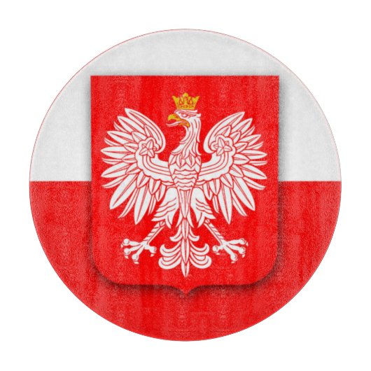 Polen Vlag Patriottisch Pools Polska Reizen Europa Snijplank (Voorkant)