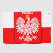 Polen Vlag Patriottisch Voetbal Polska Golfhanddoek (Horizontaal)