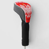Polen Vlag Patriottisch Voetbal Polska Golfheadcover (Schuin)