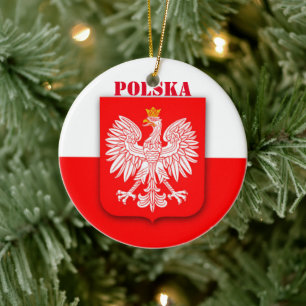 Polen Vlag Patriottisch Voetbal Polska Keramisch Ornament