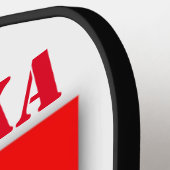 Polen Vlag Patriottisch Voetbal Polska Pickleball Paddle (Links Detail)