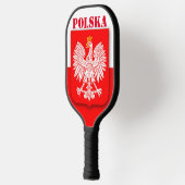 Polen Vlag Patriottisch Voetbal Polska Pickleball Paddle (Links)
