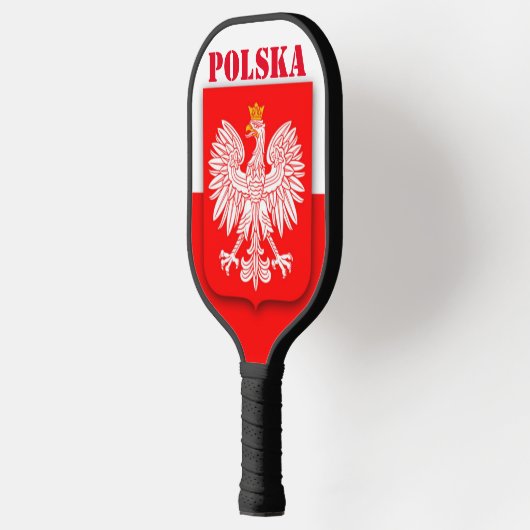 Polen Vlag Patriottisch Voetbal Polska Pickleball Paddle (Links)