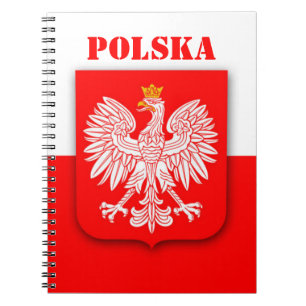 Polen Vlag Patriottisch Voetbal Polska Reizen Euro Notitieboek