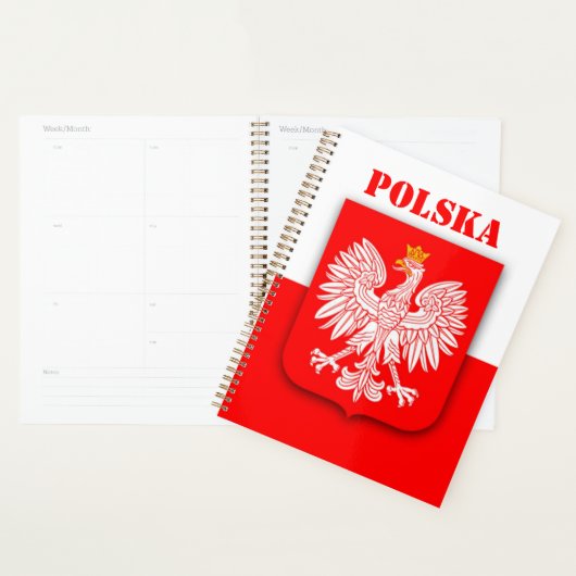 Polen Vlag Patriottisch Voetbal Polska Reizen Euro Planner (Display)