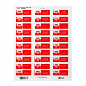 Polen Vlag Patriottisch Voetbal Polska Retouradres Etiket (Full Sheet)