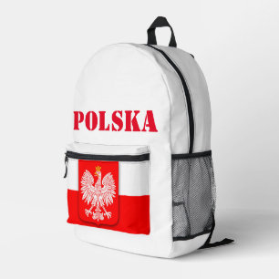 Polen Vlag Polska Patriottisch Football Voetbal Bedrukte Rugzak